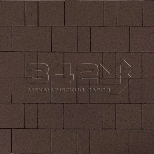 Тротуарная плитка Новый город 40 Коричневый 342 МЗ