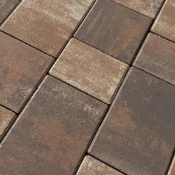 Брусчатка КОЛОР МИКС №26 Орех НОВЫЙ ГОРОД 1НГ6Ф Нобетек 60 мм