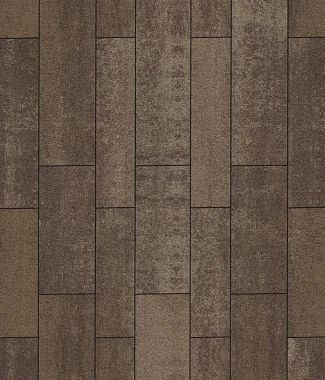 Тротуарная плитка ПАРКЕТ Листопад гранит Антрацит Б.9.Псм.8 Выбор 80 мм