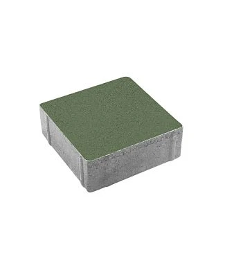 Тротуарная плитка КВАДРАТ 200х200 Стандарт Зеленый Б.2.К.6 Выбор 60 мм