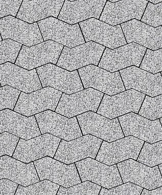 Тротуарная плитка S-ФОРМА Стоунмикс Белый с черным В.3.Ф.10 Выбор 100 мм