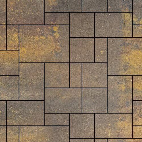 Тротуарная плитка Инсбрук Альпен Винный Гладкая SteinRus 60 мм