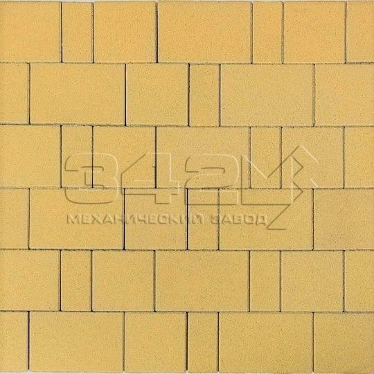 Тротуарная плитка Новый город Желтый 342 МЗ 60 мм