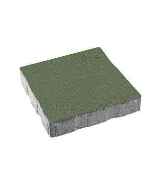 Тротуарная плитка КВАДРАТ Стандарт Зеленый Б.7.К.8 Выбор 80 мм