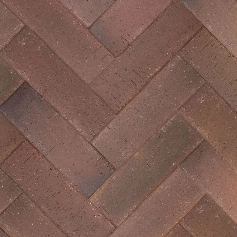 Брусчатка красная флэш "Ноттингем" Лонг клинкер тротуарный ЛСР