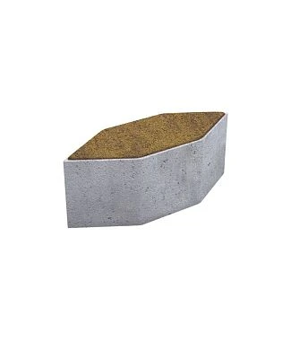 Тротуарная плитка СКОШЕННЫЙ ШЕСТИУГОЛЬНИК Листопад гранит Янтарь Б.1.ШГ.6 Выбор 60 мм