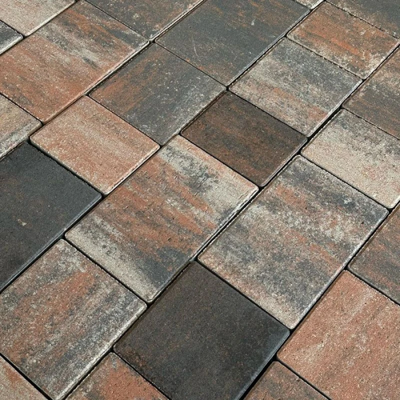 Тротуарная плитка КОЛОР МИКС №29 Вулкан НОВЫЙ ГОРОД 1НГ4Ф Нобетек 40 мм