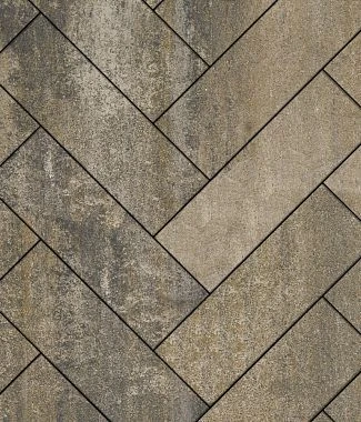 Тротуарная плитка ПРЯМОУГОЛЬНИК 600х200 Листопад гладкий Осень Б.6.П.8 Выбор 80 мм