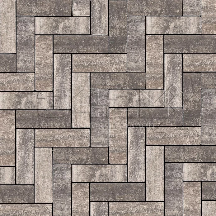 Тротуарная плитка Паркет 240x80x60мм Арктика 342 МЗ