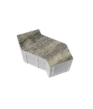 Тротуарная плитка S-ФОРМА Листопад гладкий Антрацит В.3.Ф.10 Выбор 100 мм