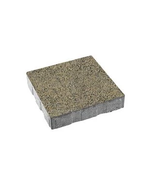 Тротуарная плитка КВАДРАТ 500х500 Гранит Желтый с черным Б.5.К.6 Выбор 60 мм