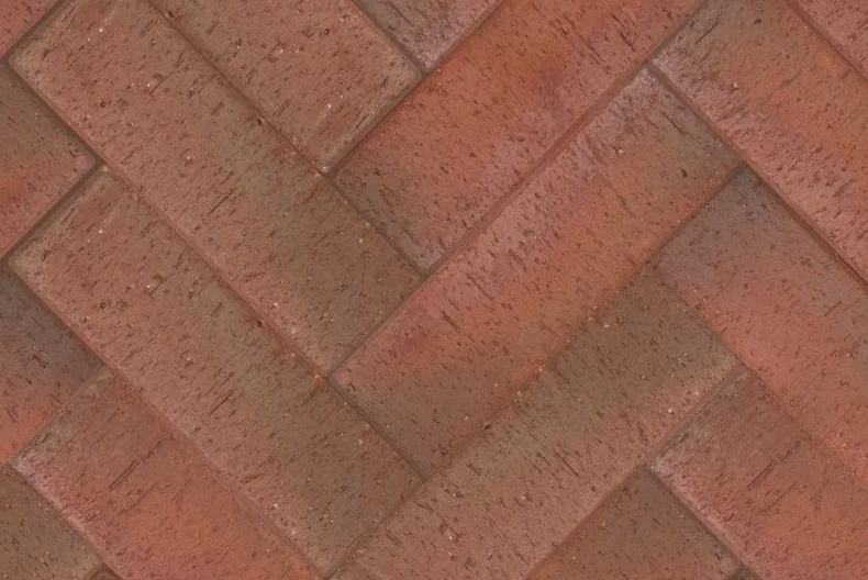 Клинкер тротуарный тёмно-красный флэш Милан БОРДО Лонг ЛСР