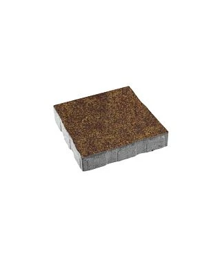 Тротуарная плитка КВАДРАТ 400х400 Листопад гранит Осень Б.6.К.6 Выбор 60 мм