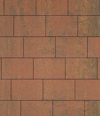 Тротуарная плитка ПРЯМОУГОЛЬНИК 750х500 Листопад гладкий Старый замок Б.14.П.8 Выбор 80 мм