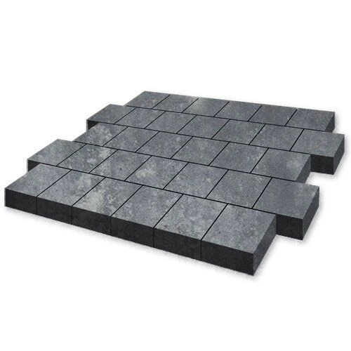 Тротуарная плитка Валенсия Актау Гладкая SteinRus 80 мм