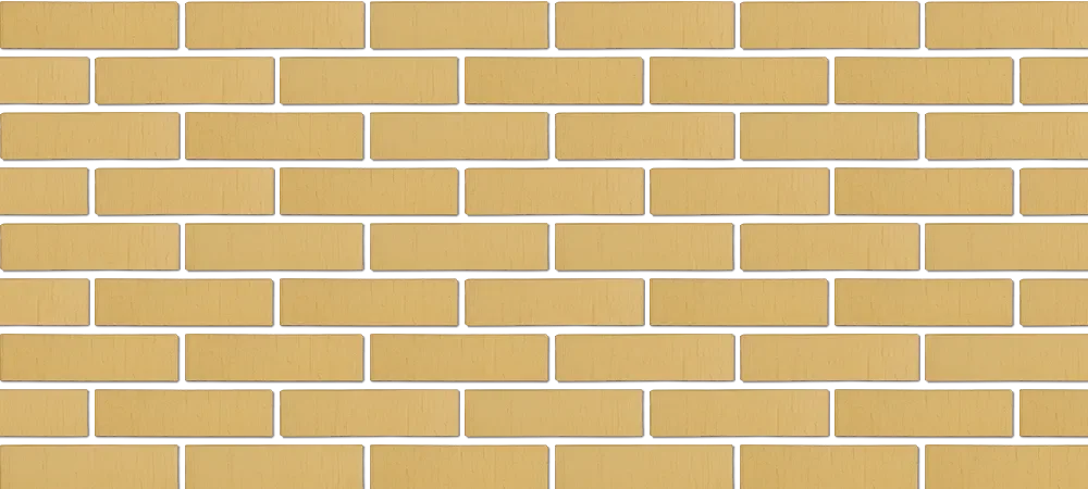 Кирпич облицовочный Слоновая кость одинарный 1 NF шале Терекс