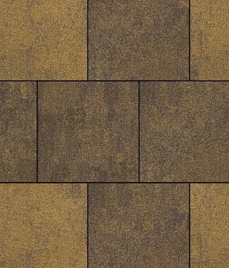 Тротуарная плитка КВАДРАТ 400х400 Листопад гранит Мокко Б.6.К.6 Выбор 60 мм