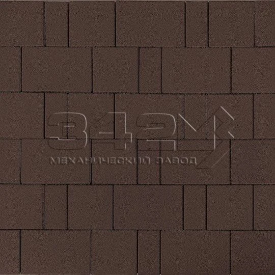 Тротуарная плитка Новый город Коричневый 342 МЗ 60 мм