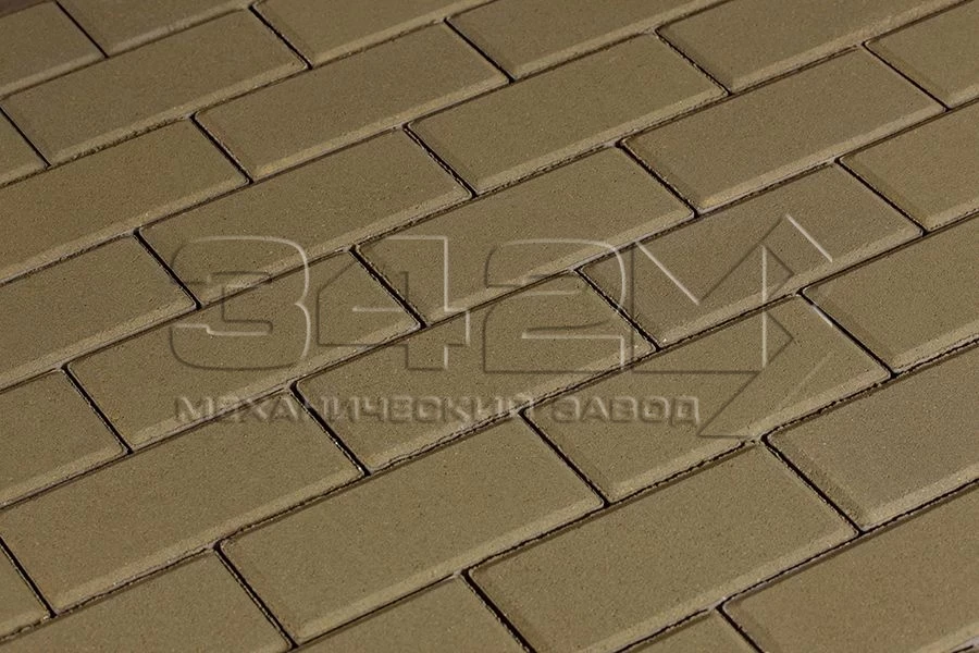 Тротуарная плитка Брусчатка 100х200х100 Оливковый 342 МЗ