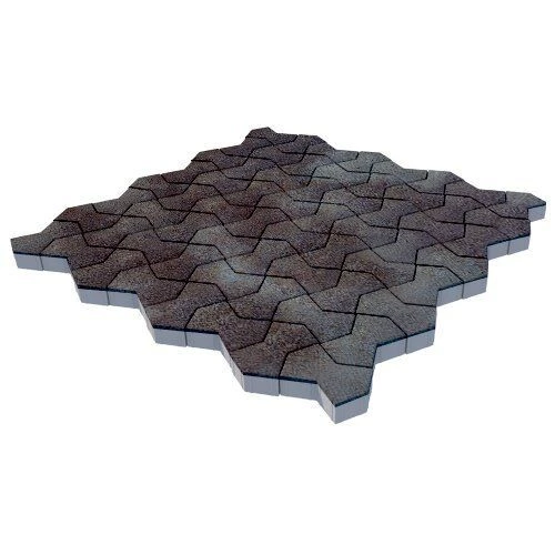 Тротуарная плитка Пиксель валдай BackWash SteinRus 80 мм