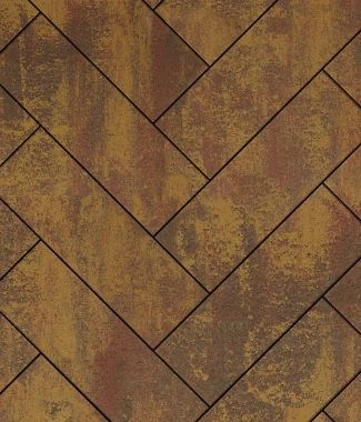 Тротуарная плитка ПРЯМОУГОЛЬНИК 600х200 Листопад гладкий Осень Б.6.П.8 Выбор 80 мм