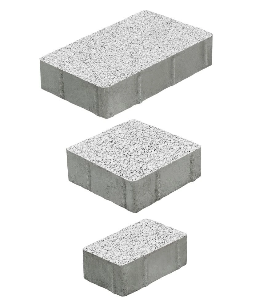 Тротуарная плитка СТАРЫЙ ГОРОД Гранит Белый Б.1.Фсм.6 Выбор 60 мм