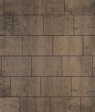 Тротуарная плитка ПРЯМОУГОЛЬНИК 750х500 Листопад гладкий Шелковица Б.14.П.8 Выбор 80 мм