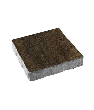 Тротуарная плитка КВАДРАТ Листопад гранит Мокко Б.7.К.8 Выбор 80 мм