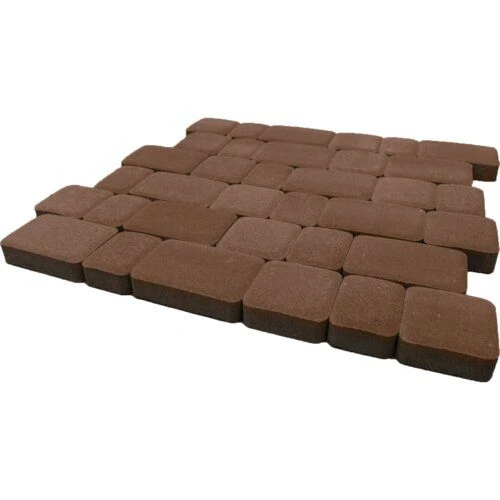 Плитка тротуарная Инсбрук Альт Коричневый Гладкая SteinRus 40 мм