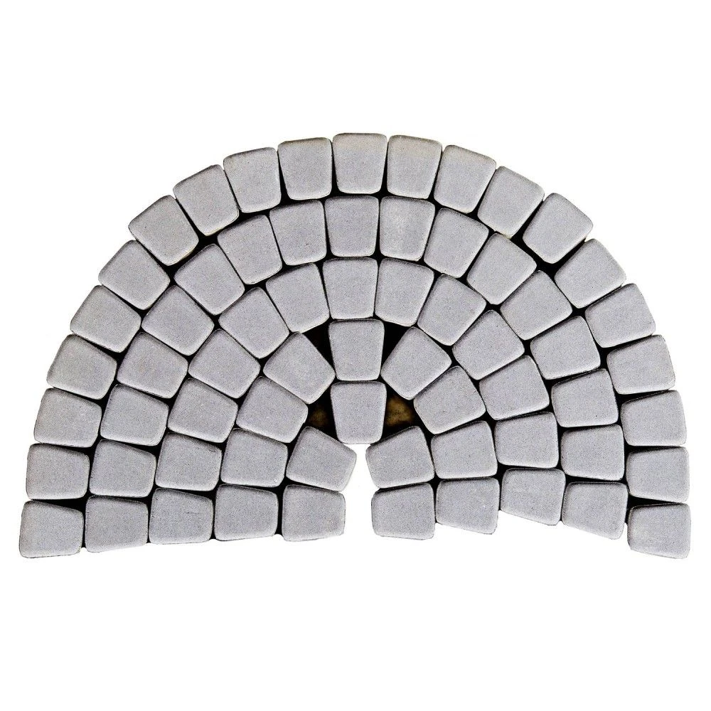 Тротуарная плитка Классико круговая, Грифельный BRAER 60 мм