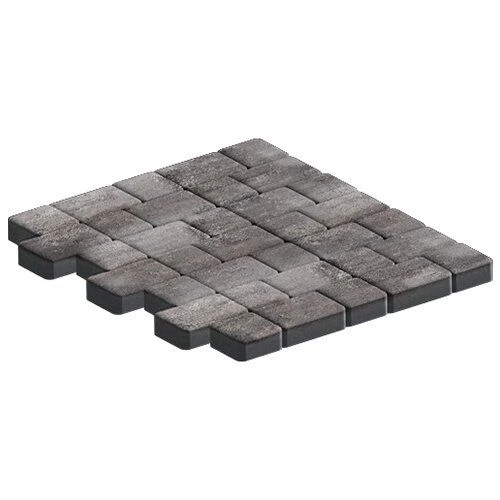 Плитка тротуарная Инсбрук Альт Дуо Умбра Гладкая SteinRus 40 мм