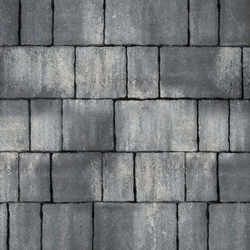 Тротуарная плитка Старый город Серый Гладкая SteinRus 60 мм
