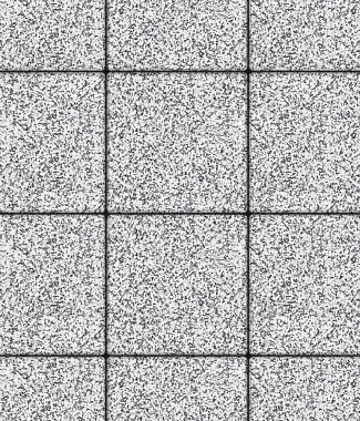 Тротуарная плитка КВАДРАТ 400х400 Стоунмикс Белый с черным Б.6.К.6 Выбор 60 мм