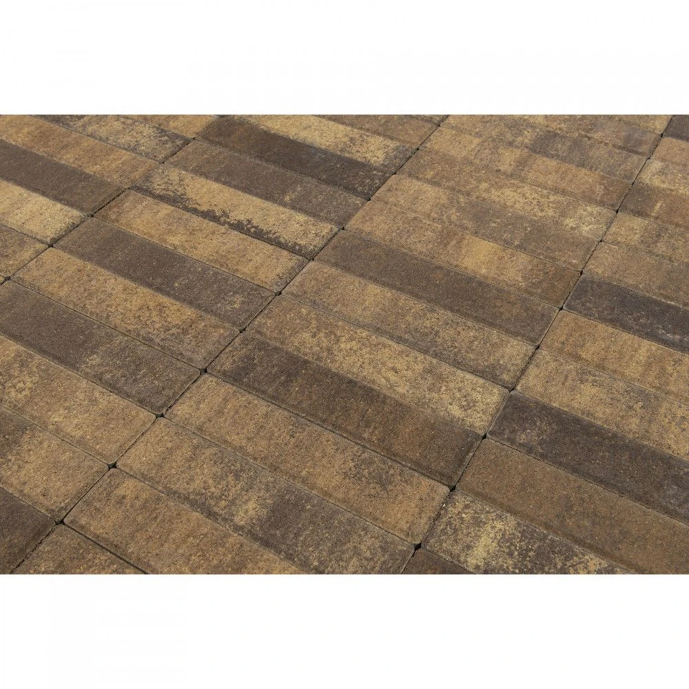 Тротуарная плитка Паркет, Каштан BRAER 60 мм