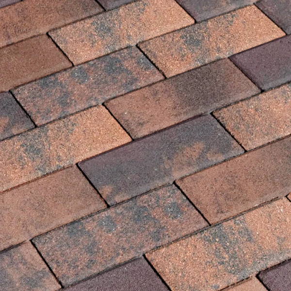 Брусчатка бетонная 2П6Ф 200*100 КОЛОРМИКС №15 Терракот Нобетек 60 мм