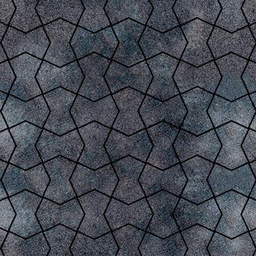 Тротуарная плитка Пиксель ладога BackWash SteinRus 80 мм