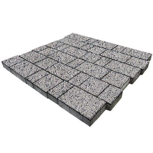 Тротуарные плиты Новый город Лион Каспий BackWash SteinRus 80 мм