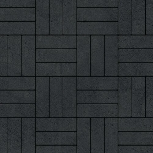 Тротуарная плитка Паркет Белый Гладкая SteinRus 60 мм