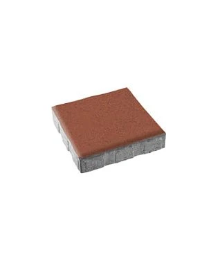 Тротуарная плитка КВАДРАТ 400х400 Стандарт Красный Б.6.К.6 Выбор 60 мм