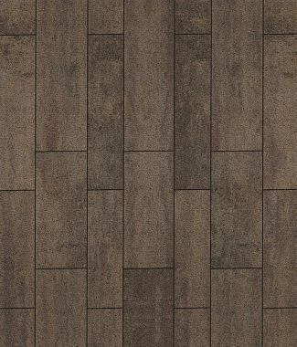 Тротуарная плитка ПАРКЕТ Листопад гранит Антрацит Б.9.Псм.8 Выбор 80 мм