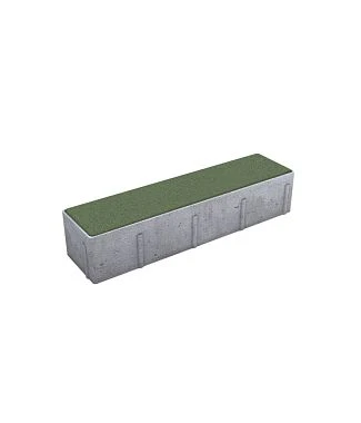 Тротуарная плитка ПРЯМОУГОЛЬНИК Стандарт Зеленый В.11.П.10 Выбор 100 мм