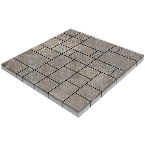 Тротуарная плитка Инсбрук Альпен Берилл Гладкая SteinRus 60 мм