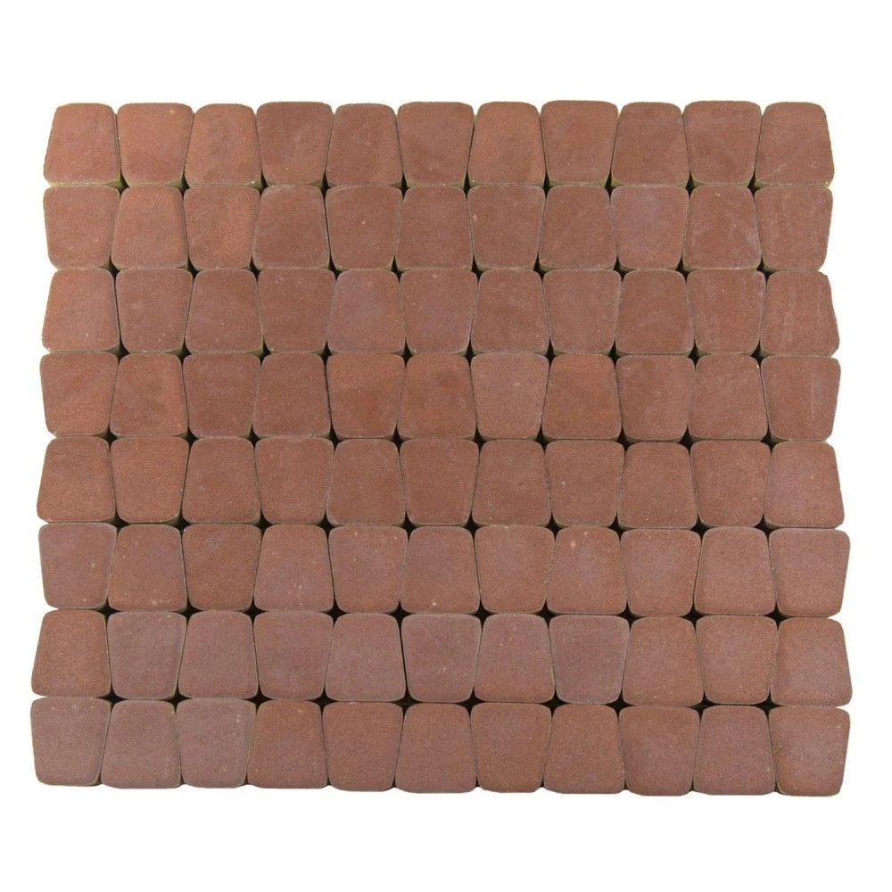 Тротуарная плитка Классико круговая, Винный BRAER 60 мм