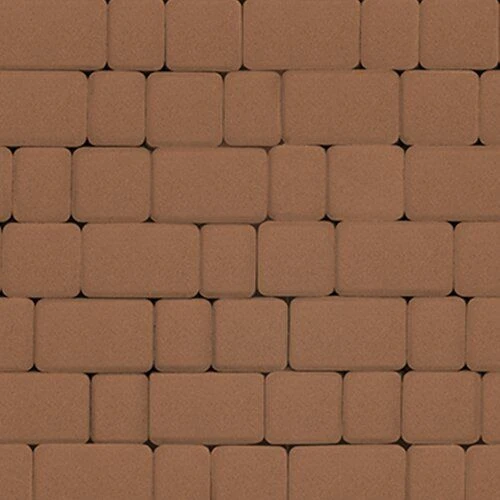 Тротуарная плитка Инсбрук Альт Бежевый Гладкая SteinRus 60 мм