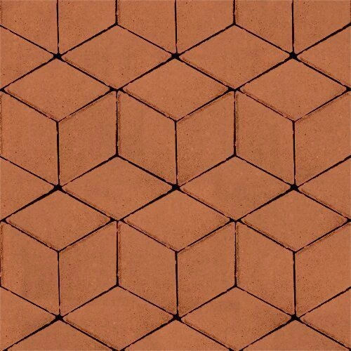 Тротуарная плитка Полярная звезда Желтый Гладкая SteinRus 60 мм