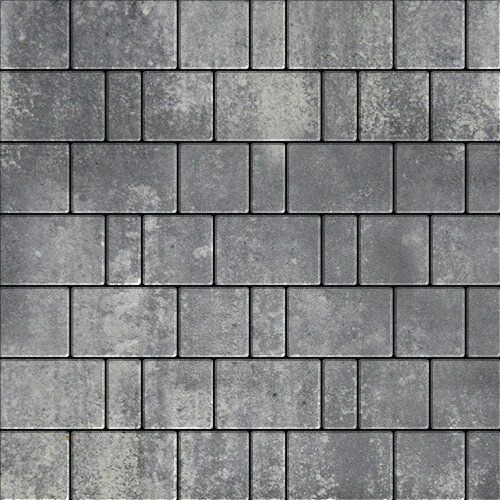 Плитка тротуарная Bergamo Серый Гладкая SteinRus 40 мм