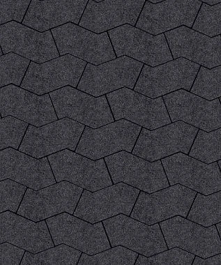 Тротуарная плитка S-ФОРМА Стоунмикс Белый с черным В.3.Ф.10 Выбор 100 мм