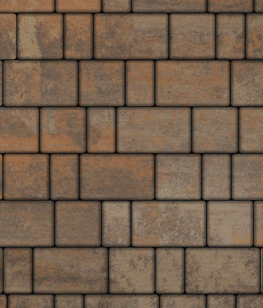 Тротуарная плитка СТАРЫЙ ГОРОД Листопад гладкий Клен Б.1.Фсм.6 Выбор 60 мм