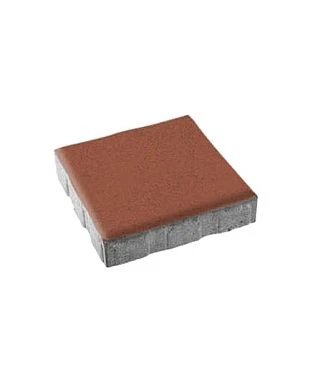 Тротуарная плитка КВАДРАТ 500х500 Стандарт Красный Б.5.К.6 Выбор 60 мм