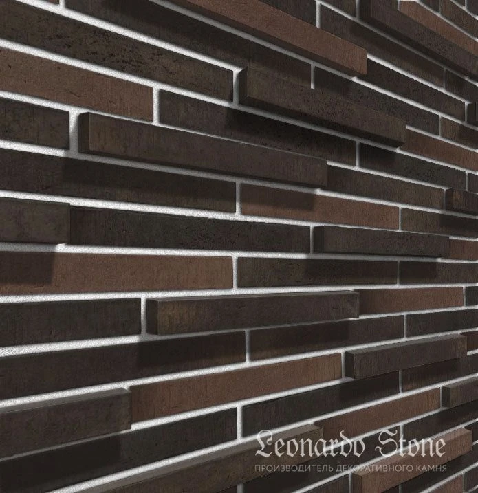 Ригельный кирпич Сиэтл 3D Mix 1 Леонардо Стоун